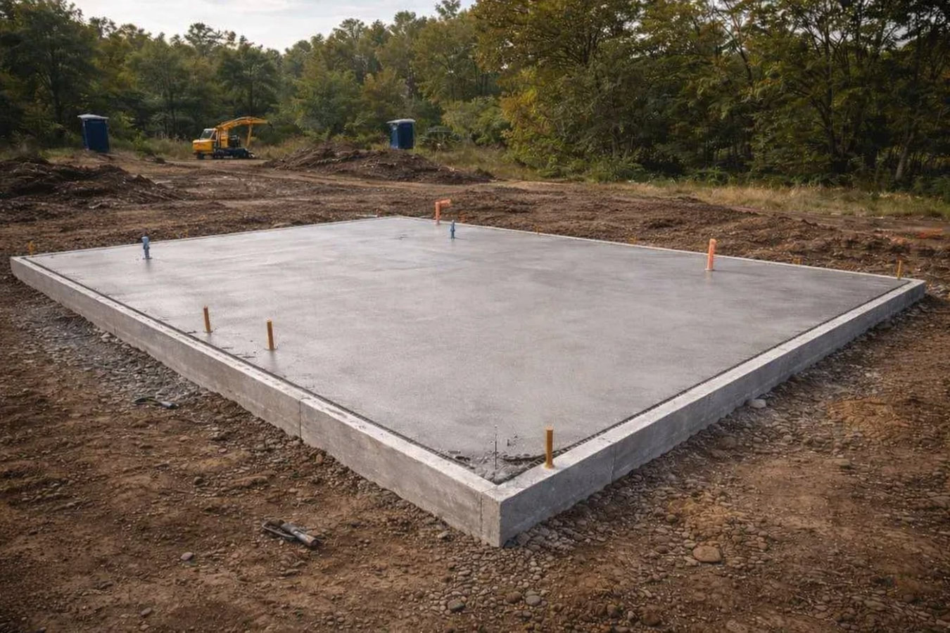 Slab foundation building in Cupertino, CA